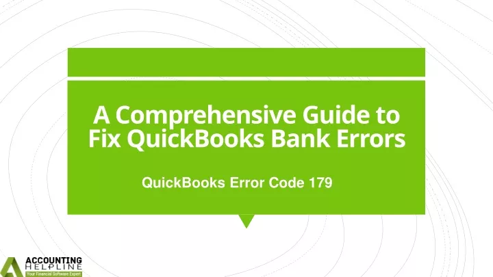 a comprehensive guide to fix quickbooks bank errors