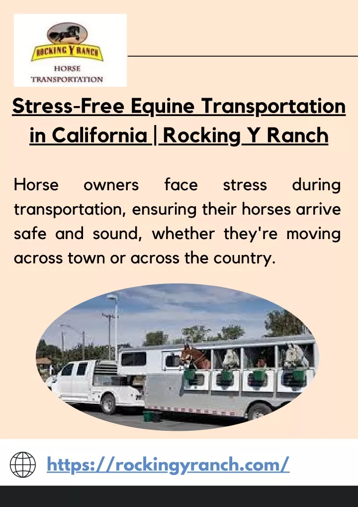 stress free equine transportation in california