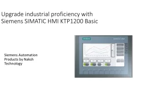 Upgrade industrial proficiency with SIMATIC HMI KTP1200 Basic