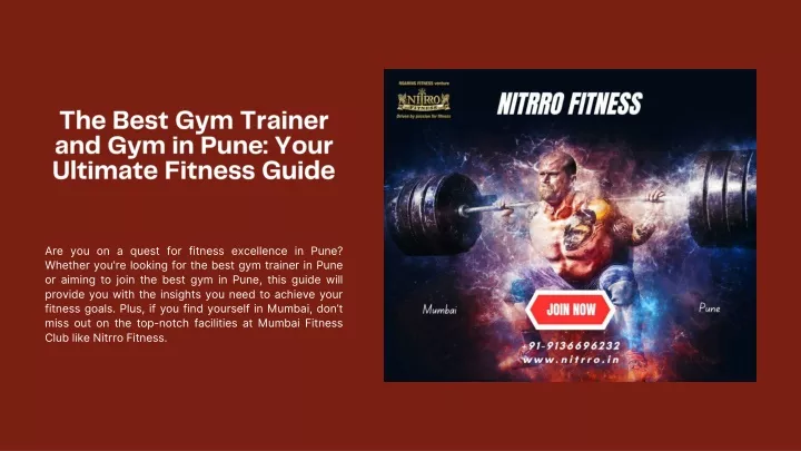 the best gym trainer and gym in pune your