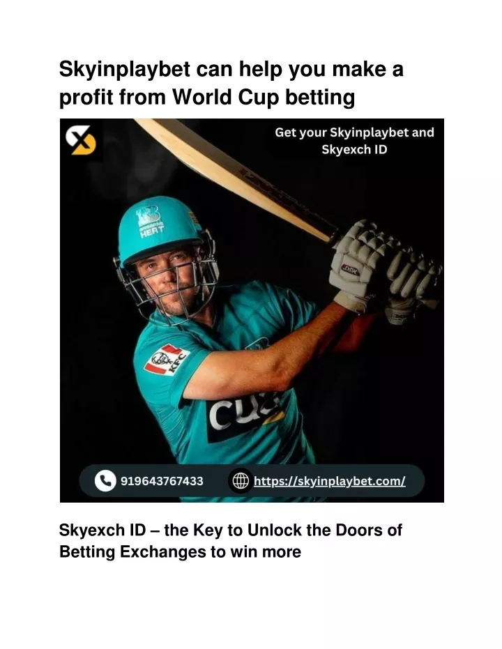 skyinplaybet can help you make a profit from world cup betting