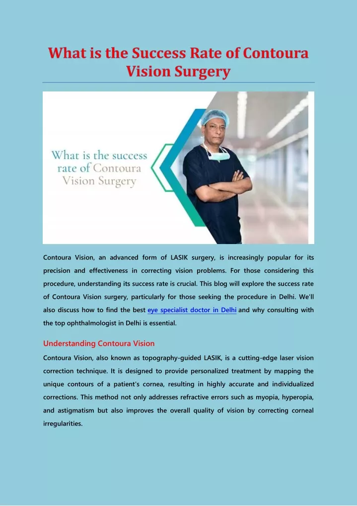 contoura vision an advanced form of lasik surgery