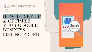 How to Set Up and Optimise Your Google Business Listing Profile?