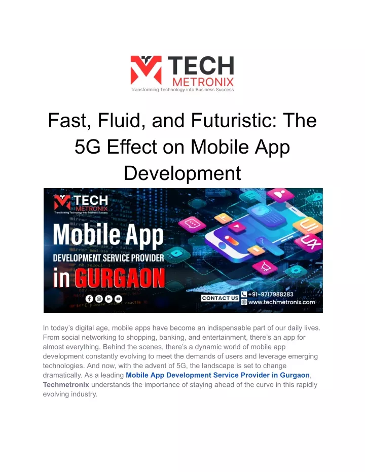 fast fluid and futuristic the 5g effect on mobile