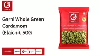 Garni Green Cardamom 50g | Hari Elaichi/Ilaichi | Choti Elaichi