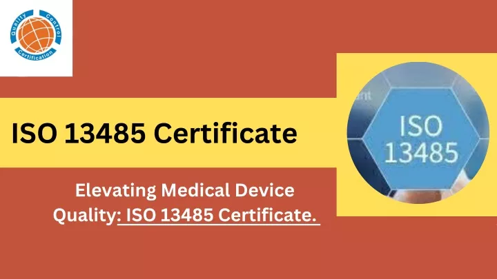 iso 13485 certificate