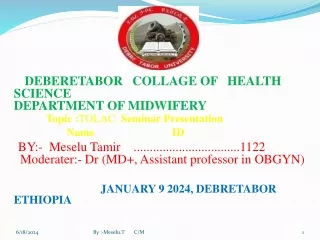 deberetabor collage of health science department