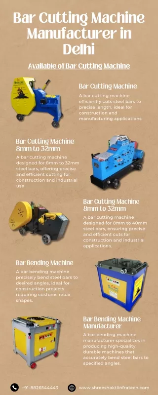 Best Bar Cutting Machine Manufacturers in Delhi