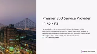 Premier SEO Service Provider in Kolkata | Boost Your Online Visibility