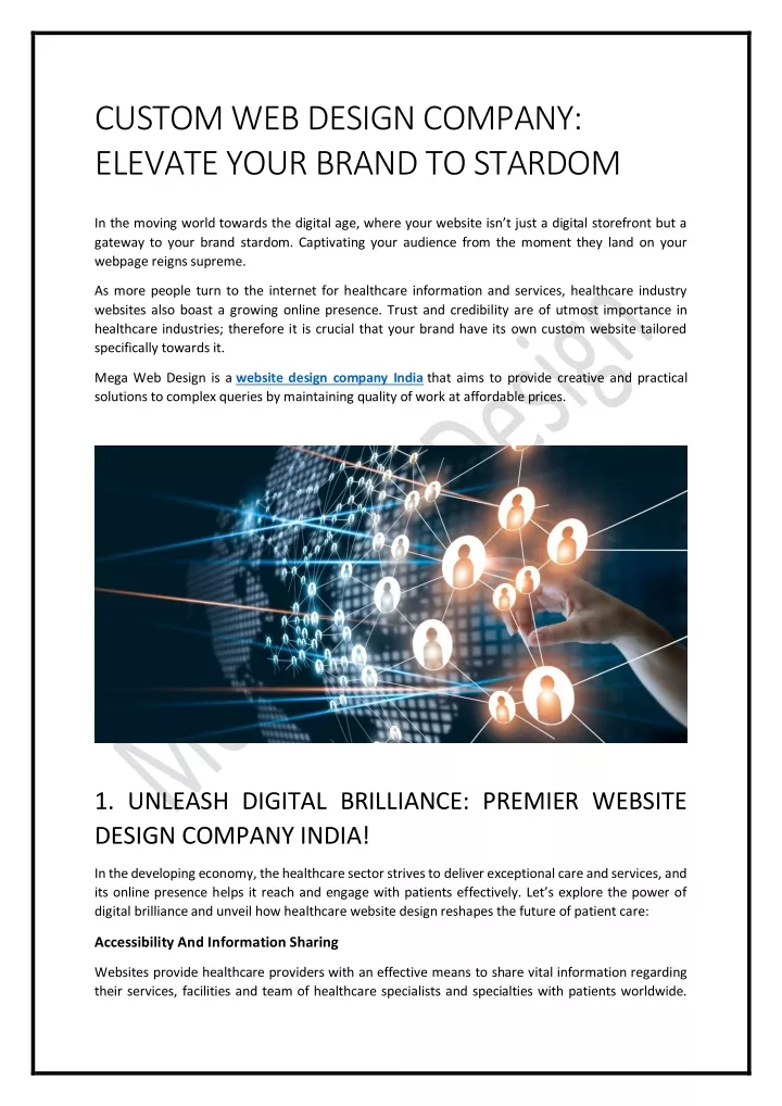 custom web design company elevate your brand