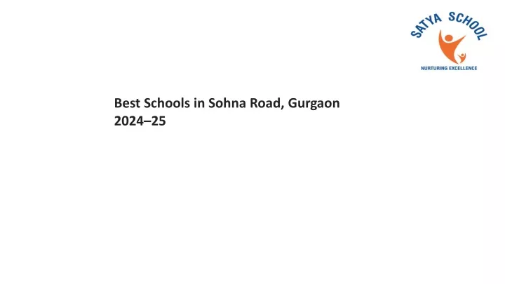 best schools in sohna road gurgaon 2024 25