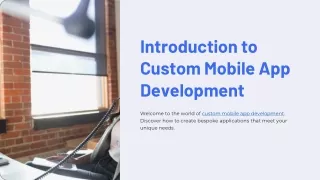 custom mobile app development