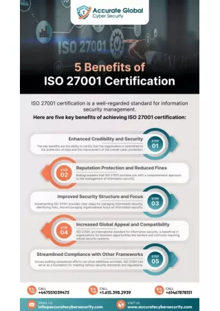 5 Benefits of ISO 27001 Certification