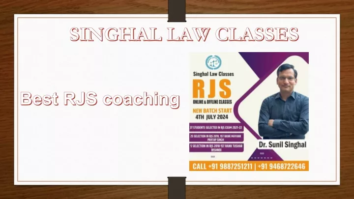 singhal law classes