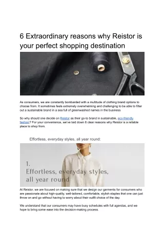6 extraordinary reasons why reistor is your