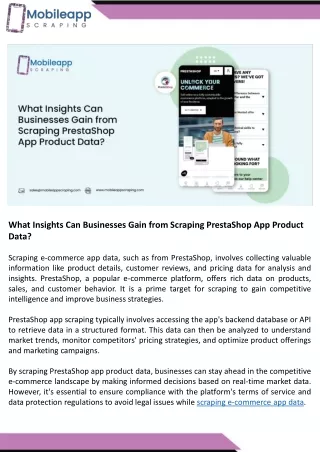 What Insights Can Businesses Gain from Scraping PrestaShop App Product Data.ppt