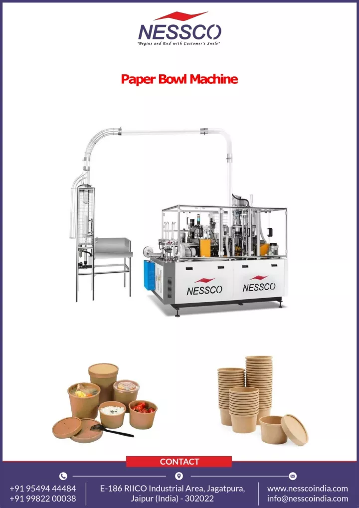 paper bowl machine