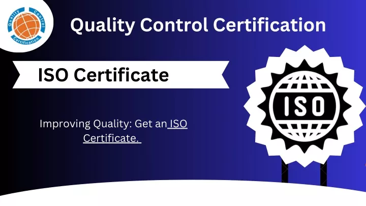 quality control certification