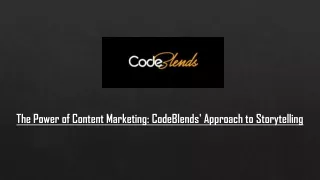 the power of content marketing codeblends