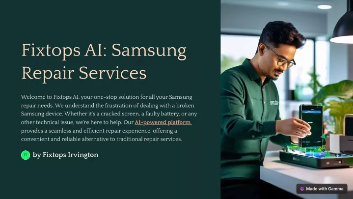 fixtops ai samsung repair services