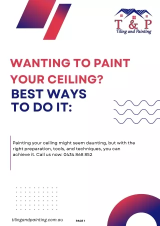 wanting to paint your ceiling best ways to do it