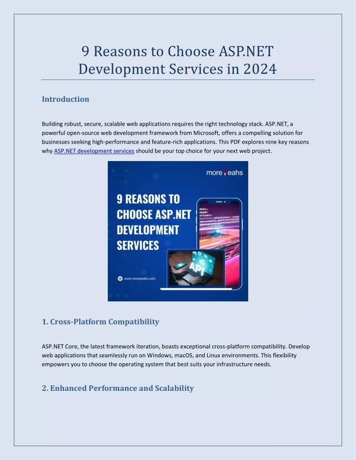 9 reasons to choose asp net development services