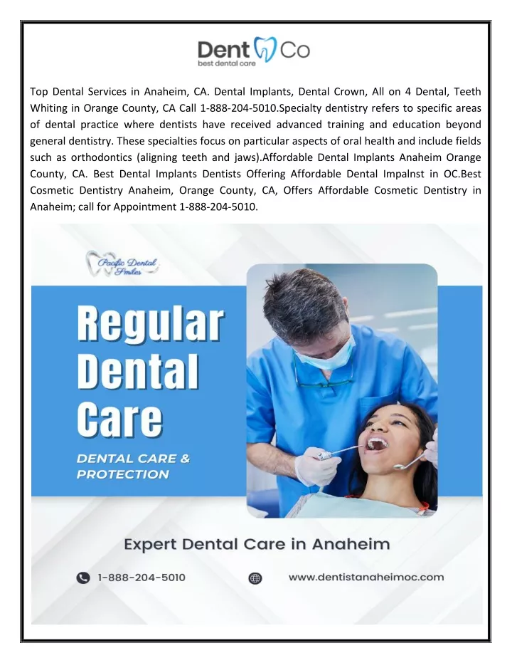 top dental services in anaheim ca dental implants