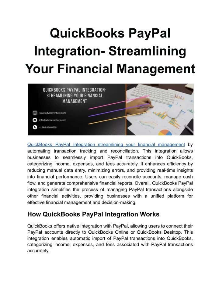 QuickBooks: Your Guide to Streamlining Your Business Finances