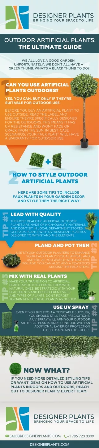 Outdoor Artificial Plants - Ultimate Guide