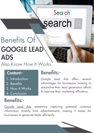 Benefits Of Google Lead Ads Also Know How It Works