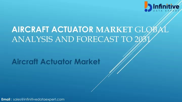 aircraft actuator market global analysis and forecast to 2031