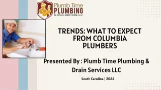 Trends What to Expect from Columbia Plumbers