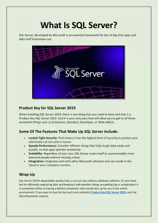 what is sql server