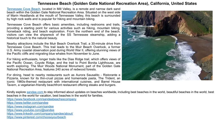 tennessee beach golden gate national recreation