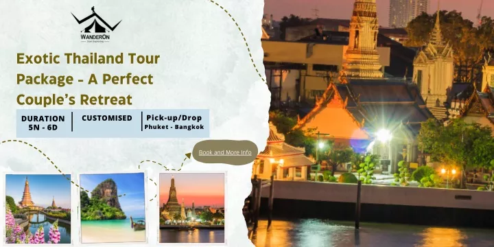 exotic thailand tour package a perfect couple