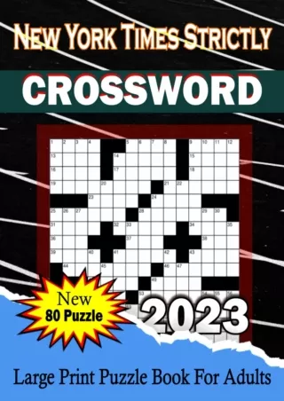 read pdf 2023 New York Times Crossword Puzzle Book For Adults: New Mega & Easy