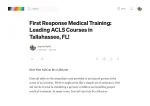 First Response Medical Training_ Leading ACLS Courses in Tallahassee, FL! - slide 1