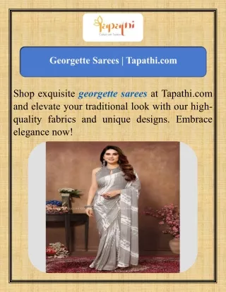 Georgette  Sarees  Tapathi.com