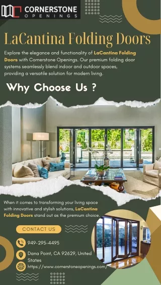 LaCantina Folding Doors