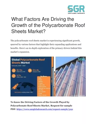“What Factors Are Driving the Growth of the Polycarbonate Roof Sheets Market?”