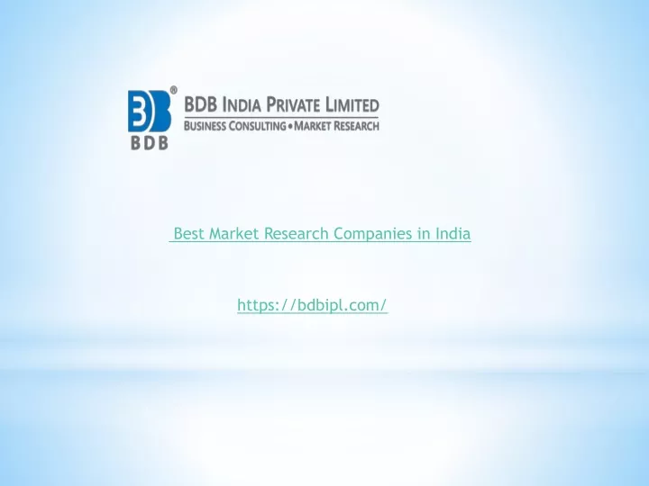 best market research companies in india