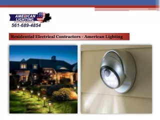 Residential Electrical Contractors - American Lighting