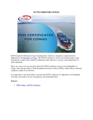FERI FOR CONGO