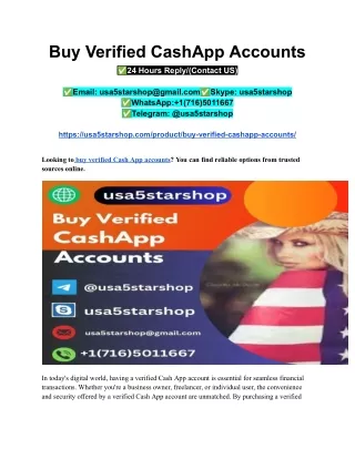 Buy Verified CashApp Accounts