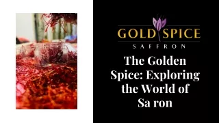 the golden spice exploring the world of sa ron