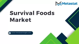 Survival Foods Market Analysis Forecasts 2023-2030