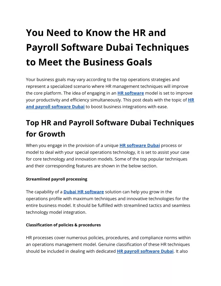 you need to know the hr and payroll software