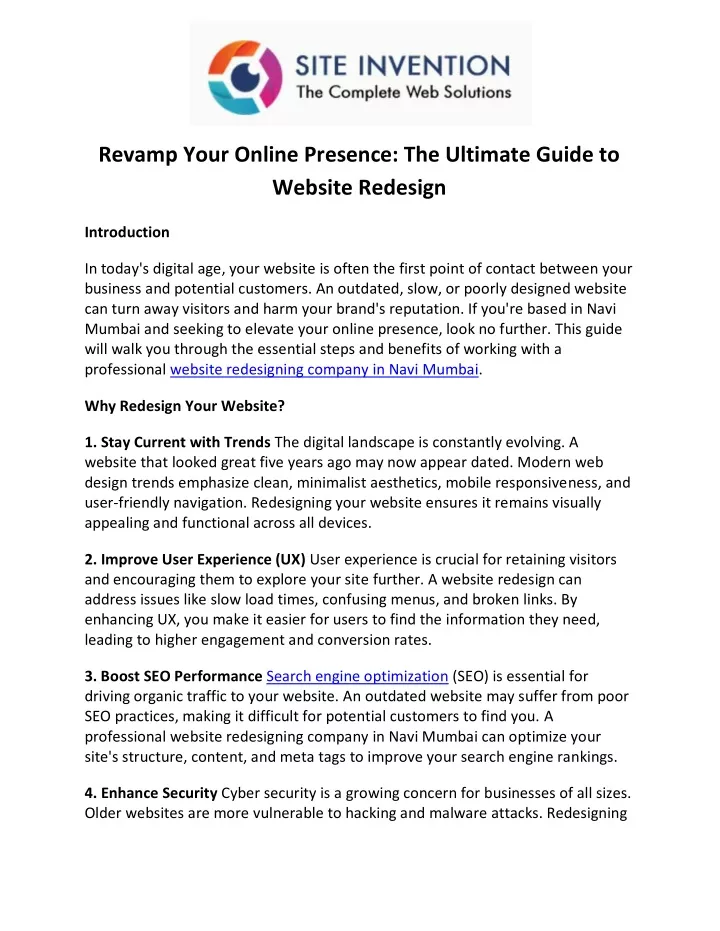 revamp your online presence the ultimate guide