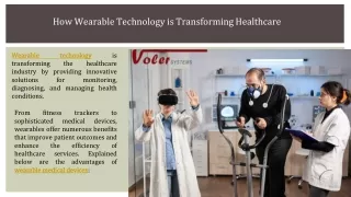 Advantages of Wearable Medical Devices - Voler Systems