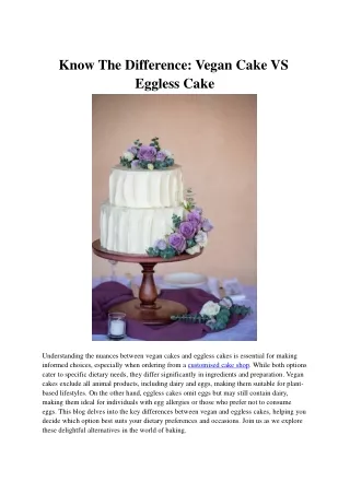 know the difference vegan cake vs eggless cake